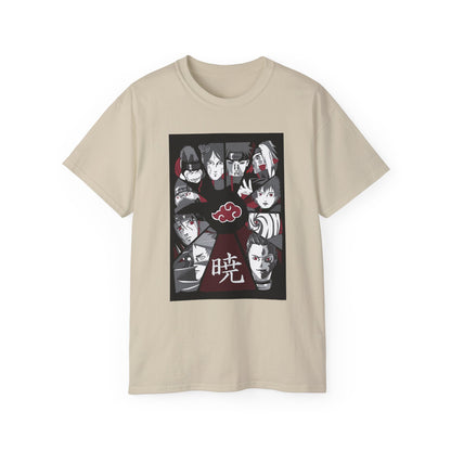 Anime-Inspired Unisex Ultra Cotton Tee - Akatsuki T-shirt Design - CreativeRino