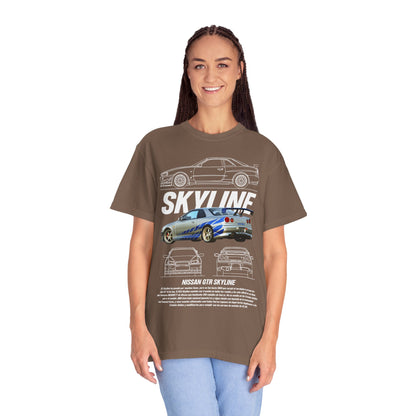 Nissan GTR Skyline Unisex  T-Shirt - Perfect T-shirt for Car Enthusiasts - CreativeRino