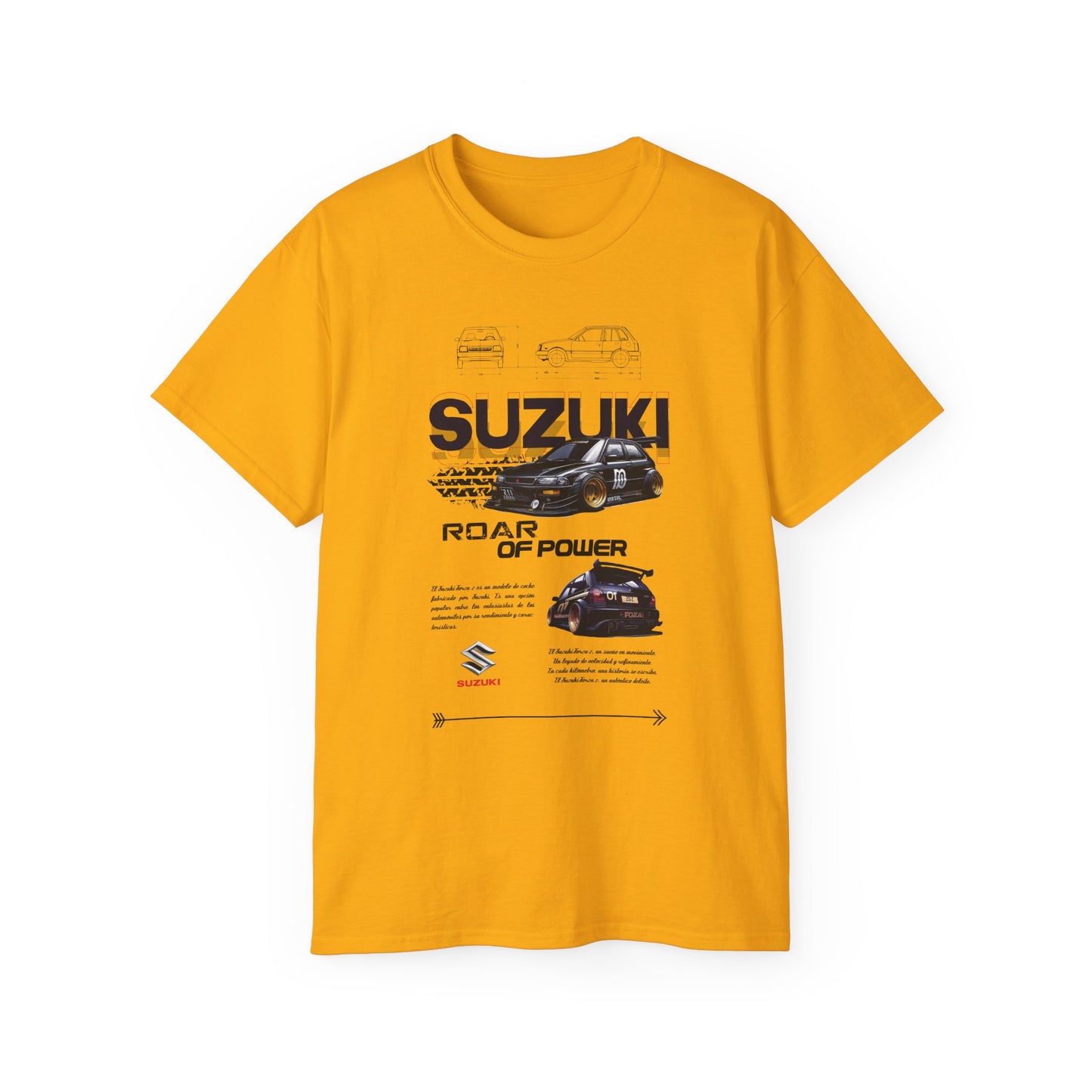 Suzuki Roar of Power Unisex Ultra Cotton Tee - Perfect T-shirt for Car Enthusiasts - CreativeRino