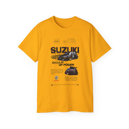 Suzuki Roar of Power Unisex Ultra Cotton Tee - Perfect T-shirt for Car Enthusiasts - CreativeRino