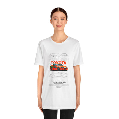 Toyota Supra MK4 Unisex Jersey Tee - Car Enthusiast Graphic Shirt - CreativeRino