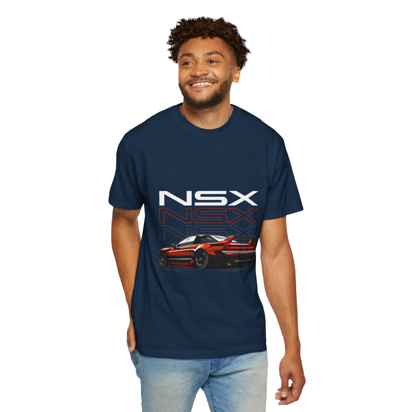 NSX Unisex Garment-Dyed T-Shirt - Retro Car Enthusiast Apparel - CreativeRino