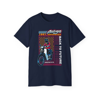 Honda Astrea Grand BTF Motorcycle - Perfect T-shirt for Bikers & Vintage Enthusiasts - CreativeRino