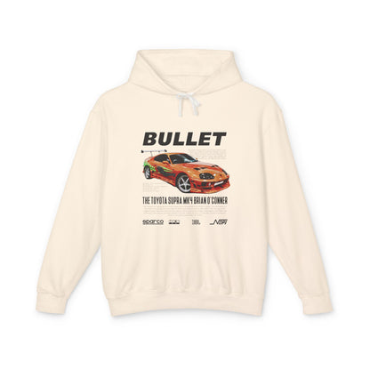Bullet Toyota Supra MK4 Unisex Hoodie – Lightweight & Stylish Car Enthusiast Sweatshirt - CreativeRino