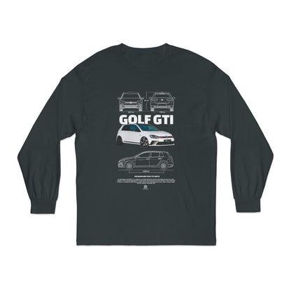 Golf GTI Unisex Classic Long Sleeve Tee - Perfect T-shirt Gift for Car Lovers - CreativeRino