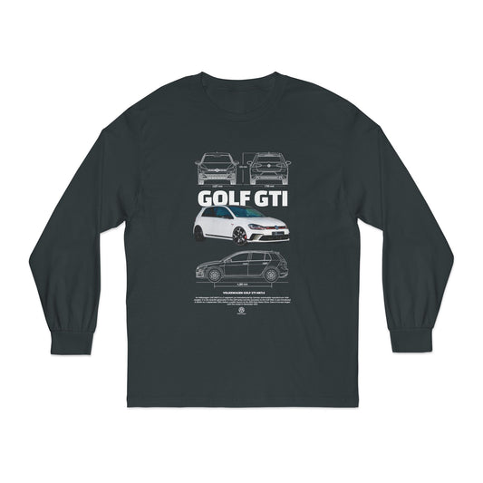 Golf GTI Unisex Classic Long Sleeve Tee - Perfect T-shirt Gift for Car Lovers - CreativeRino