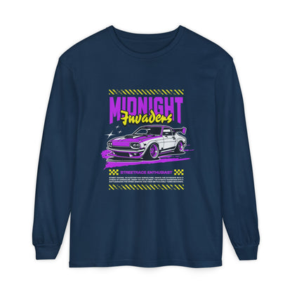 Midnight Fruders Car Graphic Unisex Long Sleeve T-Shirt - Perfect for Auto Enthusiasts - CreativeRino