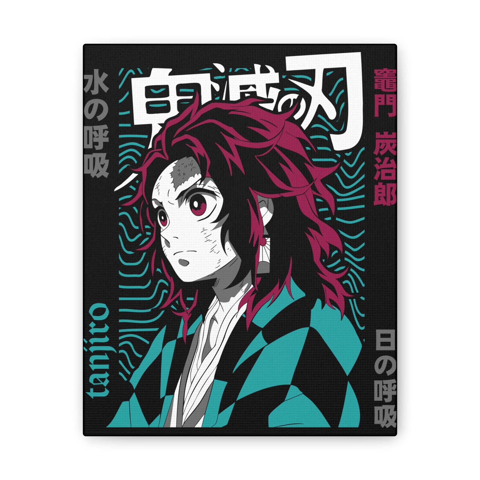 Anime Canvas Art Print - Demon Slayer Tamito Wall Decor - CreativeRino