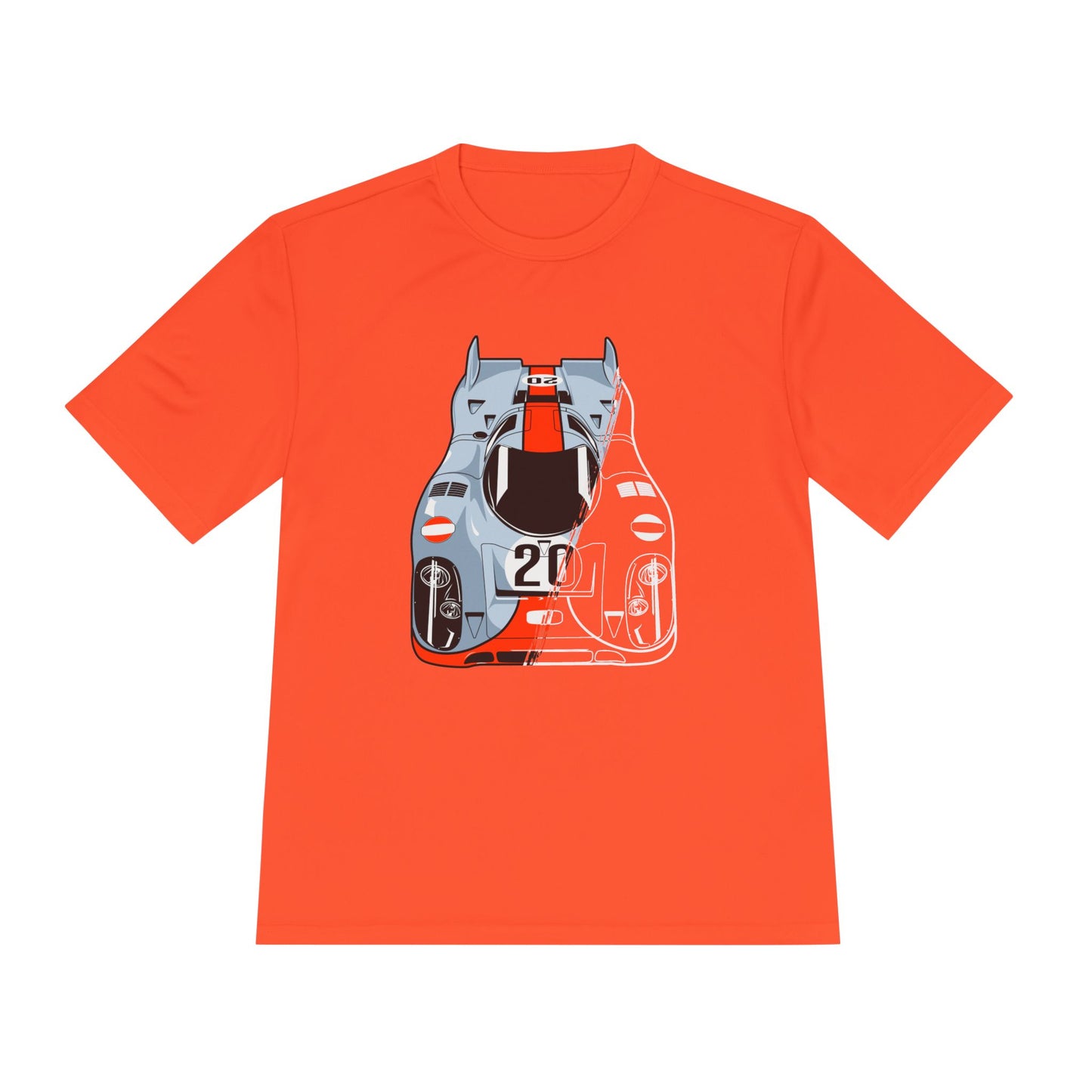 Racing Graphic Moisture Wicking Tee - Unisex Sportswear for Car Enthusiasts - CreativeRino