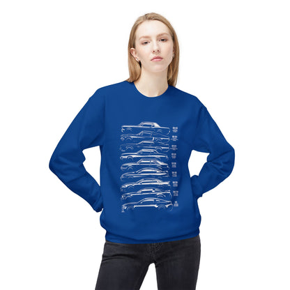Luxury Car Graphics Unisex Fleece Crewneck Sweatshirt - CreativeRino