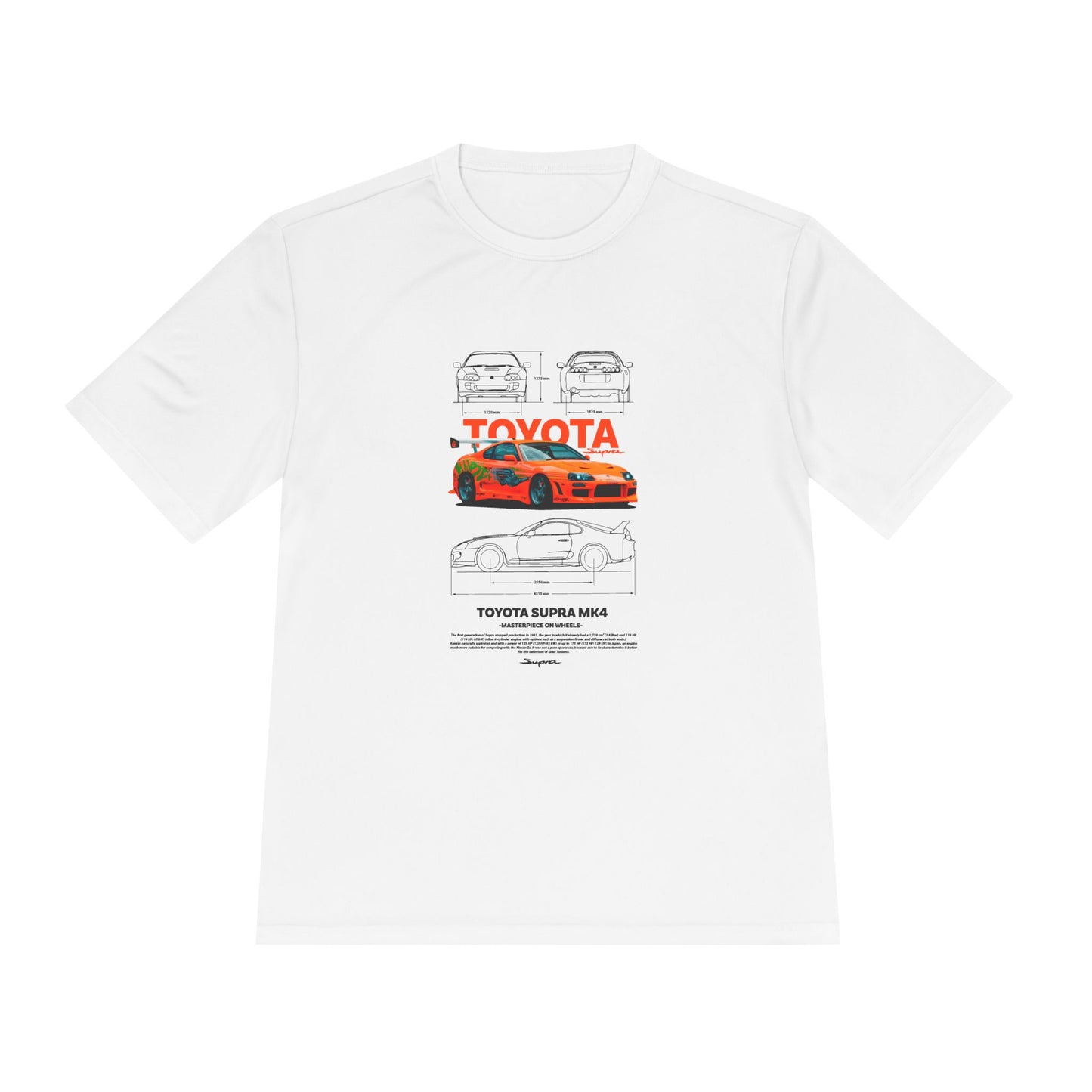 Toyota Supra MK4 Unisex Moisture Wicking Tee – Perfect T-shirt for Car Enthusiasts - CreativeRino