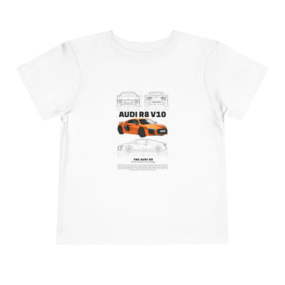 Audi R8 Car Lover Tee -  Graphic Short Sleeve Shirt | Car T-shirt - CreativeRino