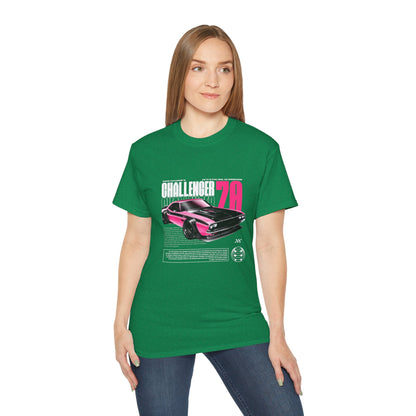 Vintage Challenger 70 Unisex Ultra Cotton Tee - Classic Muscle Car Shirt - CreativeRino