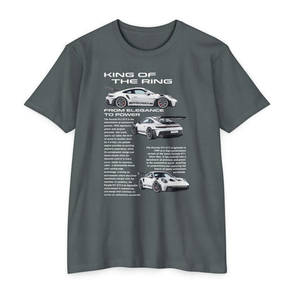 King of the Ring: Porsche Race Car Unisex CVC Jersey T-Shirt - CreativeRino
