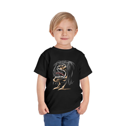Anime Toddler Short Sleeve Tee - Attack on Titan Graphic T-shirt for Kids - CreativeRino