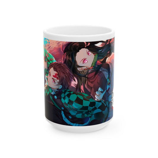 Vibrant Anime-Inspired Ceramic Mug - Demon Slayer Perfect for Coffee Lovers! - CreativeRino