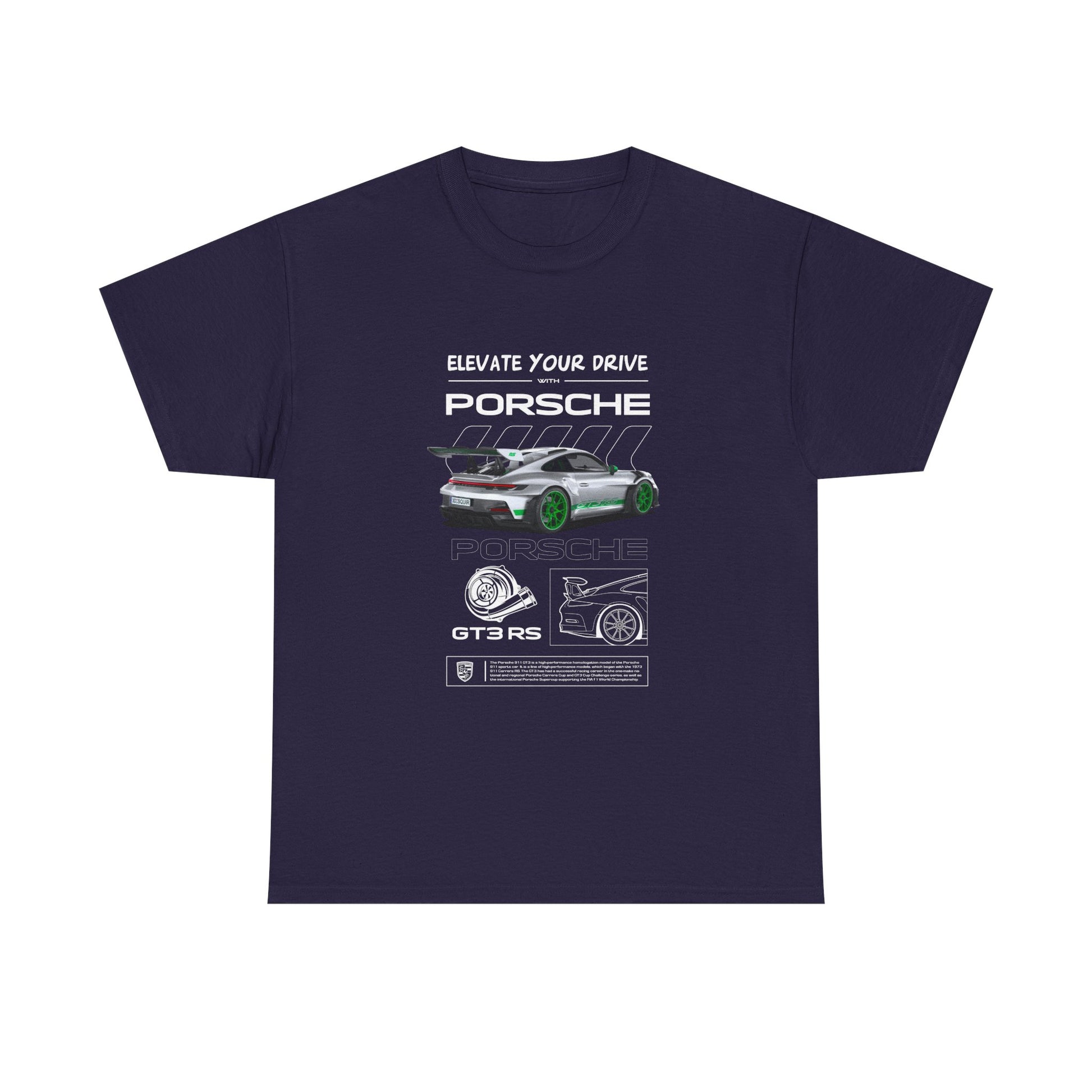 Porsche 911 Elevate Your Drive Unisex Heavy Cotton Tee - CreativeRino