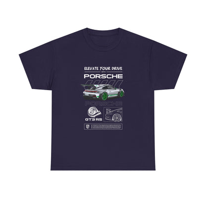 Porsche 911 Elevate Your Drive Unisex Heavy Cotton Tee - CreativeRino