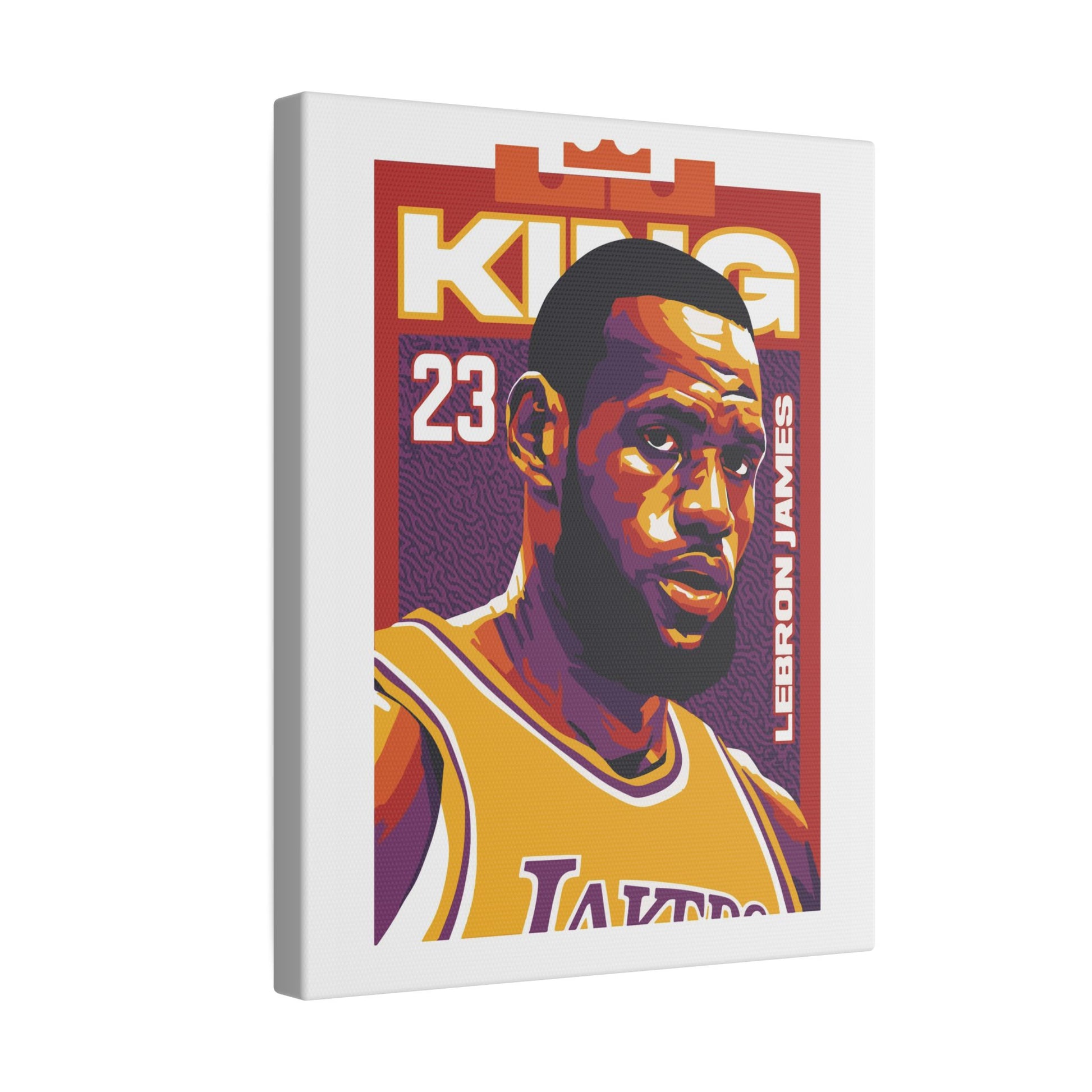 LeBron James King Canvas Wall Art - CreativeRino