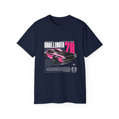Vintage Challenger 70 Unisex Ultra Cotton Tee - Classic Muscle Car Shirt - CreativeRino