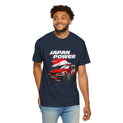 Japan Power Unisex T-Shirt - Vintage Car Design for Automotive Enthusiasts - CreativeRino