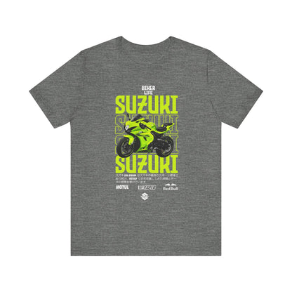 Biker Life Suzuki Unisex Jersey Short Sleeve Tee - Perfect T-shirt for Motorcycle Enthusiasts - CreativeRino