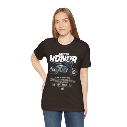 Honda CBX 250 Motorcycle Unisex T-Shirt - Bold Graphic Tee for Riders - CreativeRino