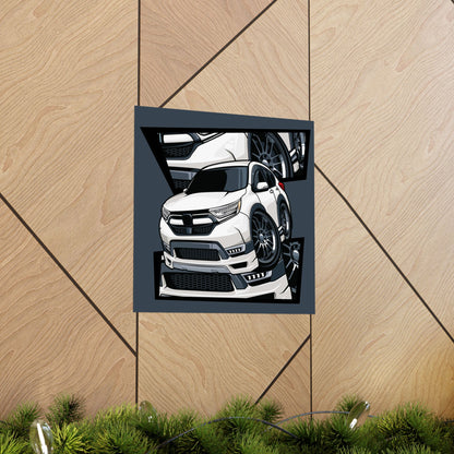 Car Enthusiast Matte Square Poster - Auto Art Decor for Garage & Office - CreativeRino