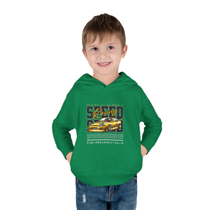 Racing Toddler Pullover Fleece Hoodie - Speed Racer Design - CreativeRino