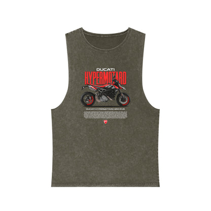 Ducati Hypermotard 950 Unisex Stonewash Tank Top - Stylish Motorcycle Apparel - CreativeRino