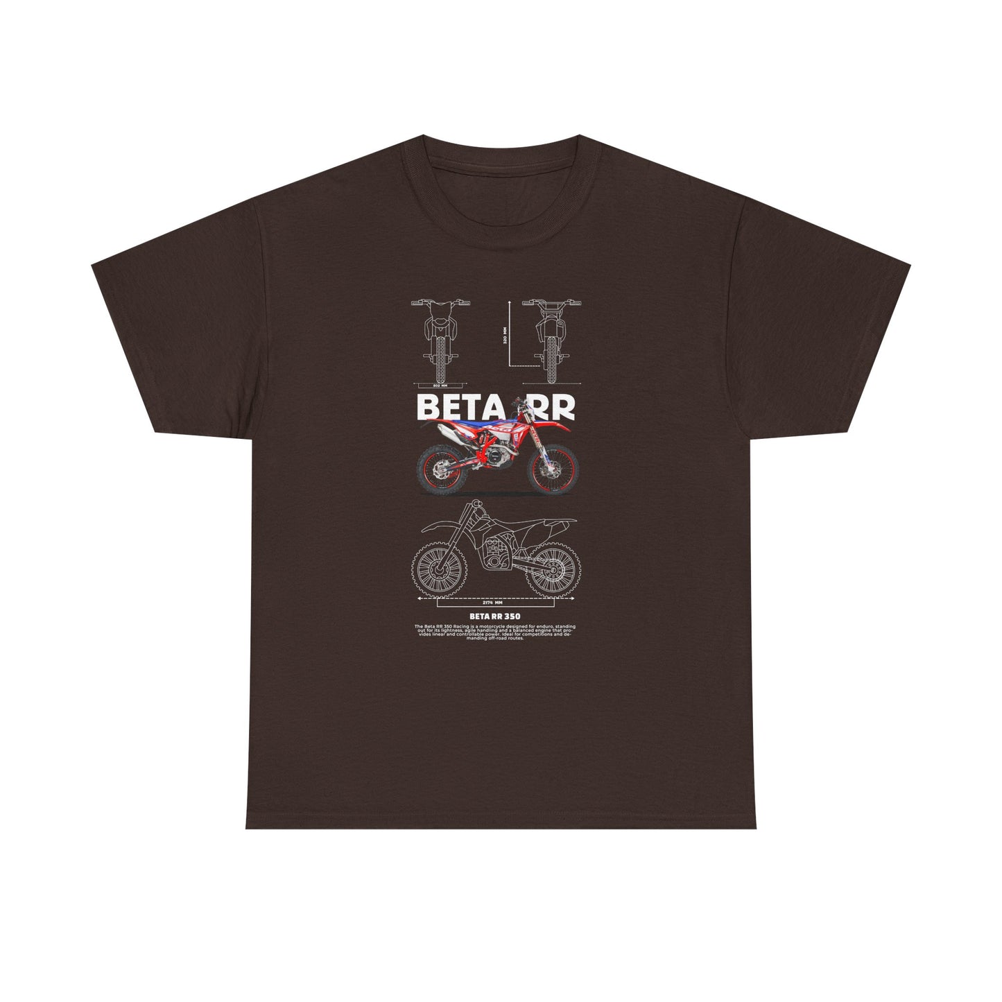 Unisex Heavy Cotton Tee - Beta RR Motorcycle Graphic T-shirt - CreativeRino