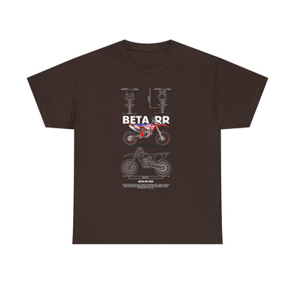 Unisex Heavy Cotton Tee - Beta RR Motorcycle Graphic T-shirt - CreativeRino