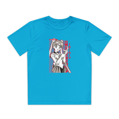 Youth Graphic Tee, Anime T-shirt for Kids, Sailor Moon Inspired Apparel, Gift for Birthdays, Casual Wear, Pop Culture Fashion - CreativeRino
