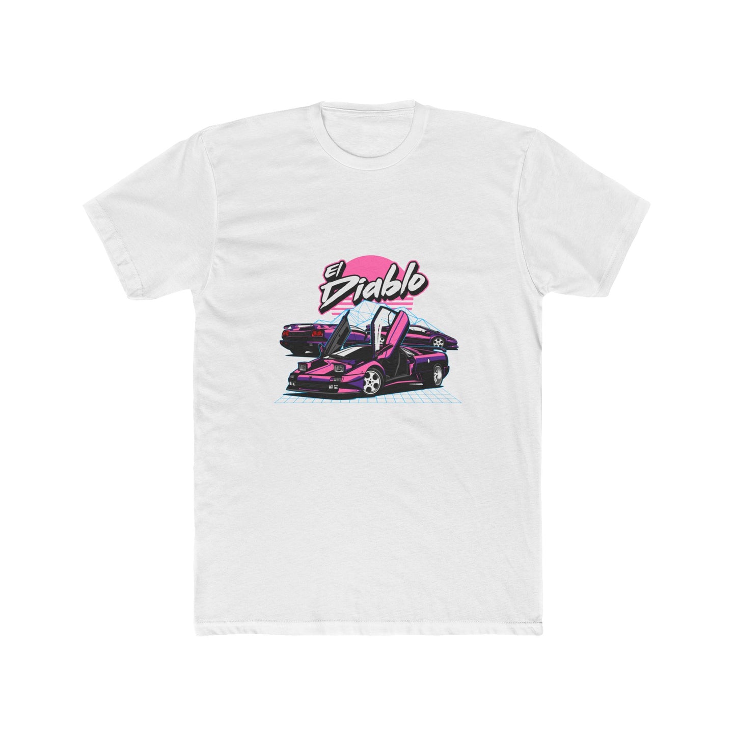 El Diablo Vintage Car Unisex Cotton Crew Tee - CreativeRino