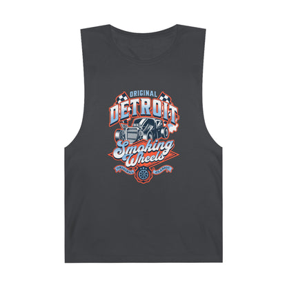 Detroit Smoky Wheels Unisex Tank Top | Original Racing Apparel - CreativeRino