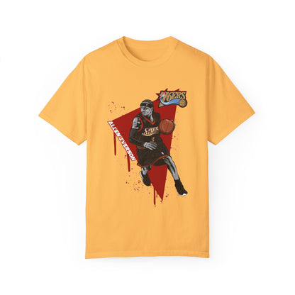 Allen Iverson Basketball Unisex T-shirt - Sports Fan Tee with Graphic Print - CreativeRino