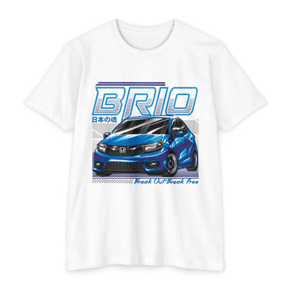 Honda BRIO Unisex Jersey T-Shirt - Break Out! Celebrate Your Love for Cars - CreativeRino