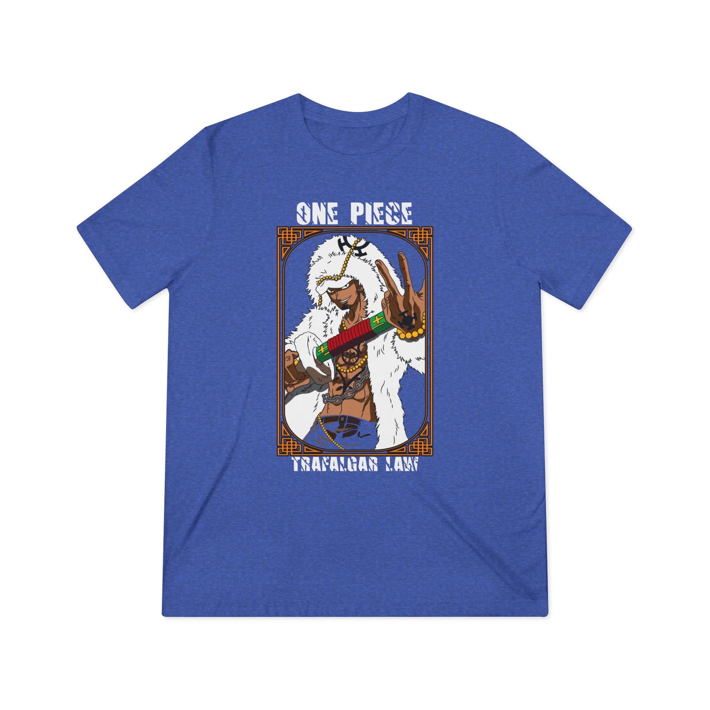 One Piece Trafalgar Law Unisex Triblend Tee - Perfect T-shirt For Anime Fans - CreativeRino