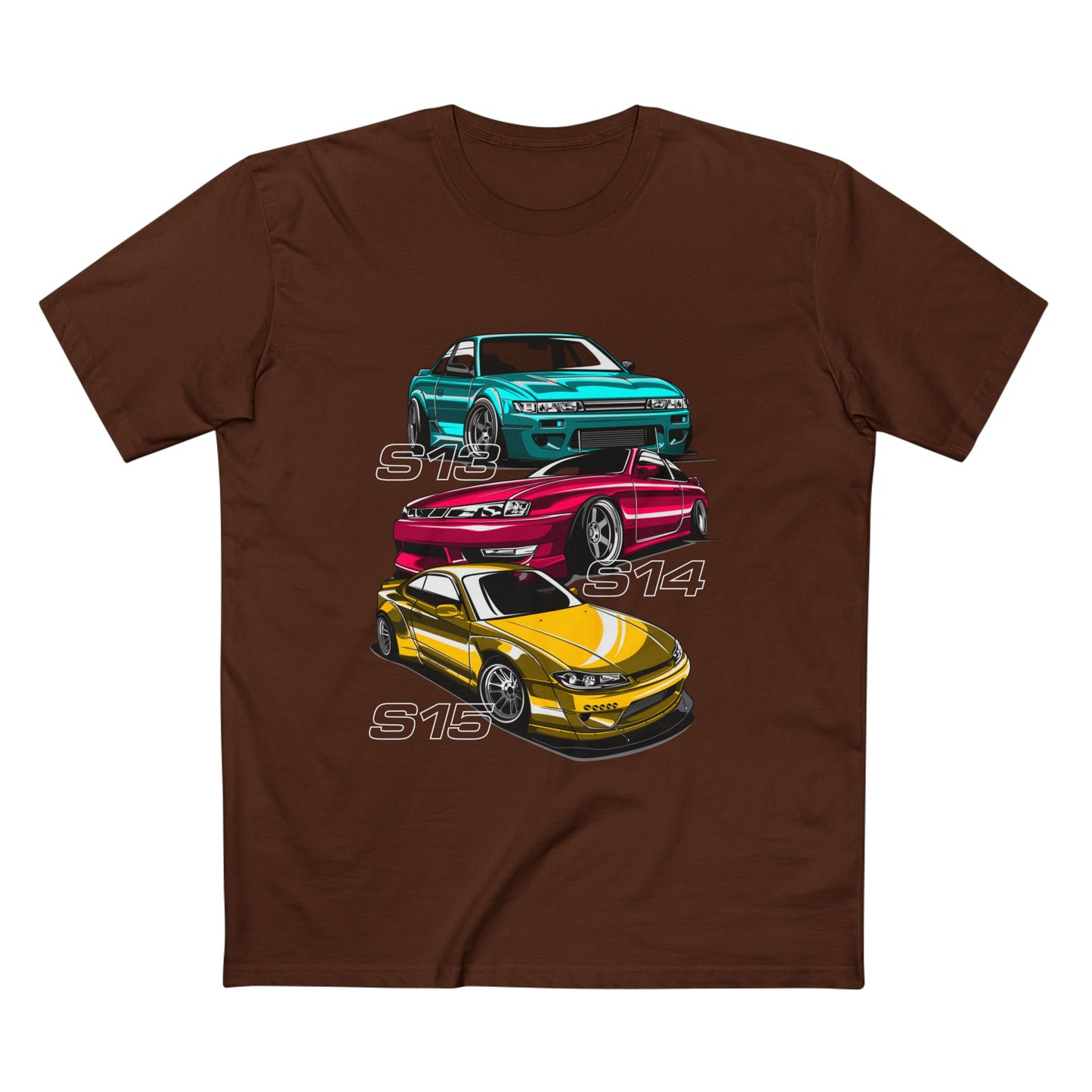 Classic Car Enthusiast Tee - S13, S14, S15 Car T-shirt Designs - CreativeRino