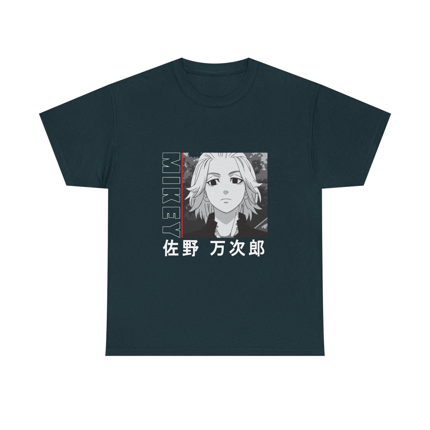 Mikey Anime Unisex Heavy Cotton Tee - Tokyo Ghoul Graphic T-shirt for Fans - CreativeRino