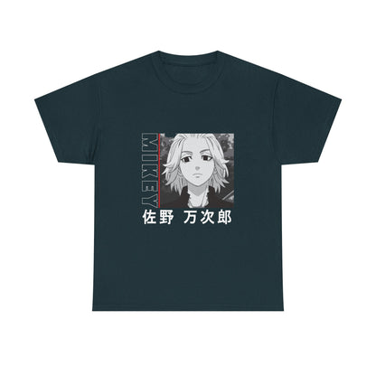 Mikey Anime Unisex Heavy Cotton Tee - Tokyo Ghoul Graphic T-shirt for Fans - CreativeRino