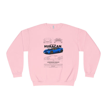 Lamborghini Huracan Crewneck Sweatshirt - Unisex Automotive Apparel - CreativeRino