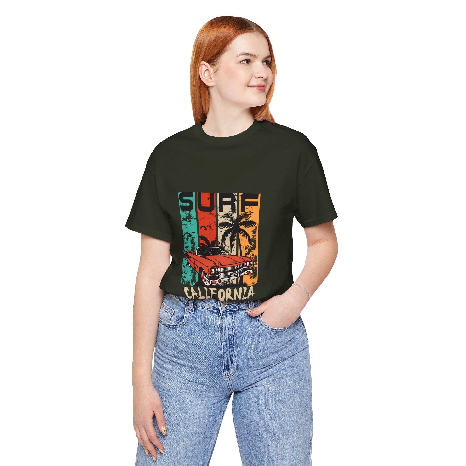 California Surf Vintage Tee - Unisex Short Sleeve T-Shirt - CreativeRino