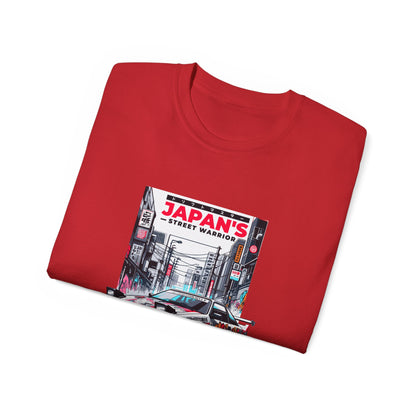 Japan's Street Warrior Unisex Ultra Cotton Tee - Vintage Car Graphic T-Shirt - CreativeRino