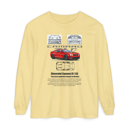 Chevrolet Camaro Long Sleeve T-Shirt for Car Enthusiasts - CreativeRino