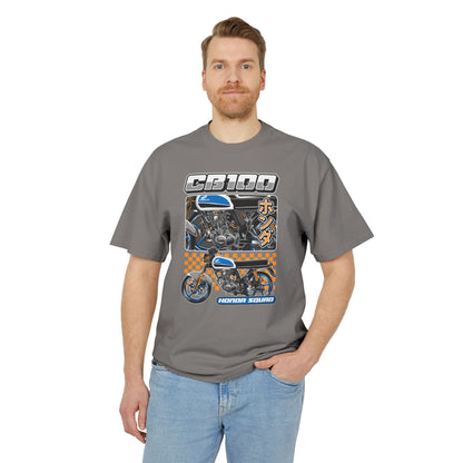 Vintage Motorcycle Graphic Tee - CB100 Honda Squad Unisex Heavy T-shirt - CreativeRino