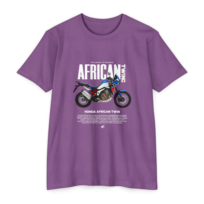 Honda African Twin Unisex T-Shirt - Power of Dreams Motorcycle Tee - CreativeRino