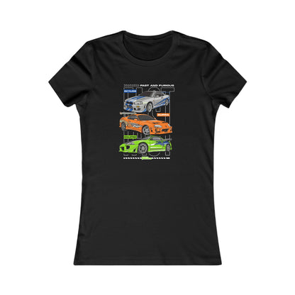 Fast & Furious Racing Enthusiast Women's Favorite Tee - Graphic Car T-shirt Design - CreativeRino