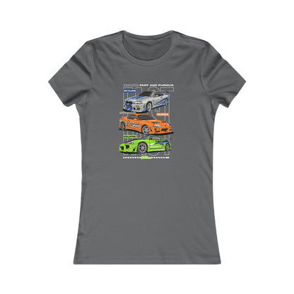 Fast & Furious Racing Enthusiast Women's Favorite Tee - Graphic Car T-shirt Design - CreativeRino