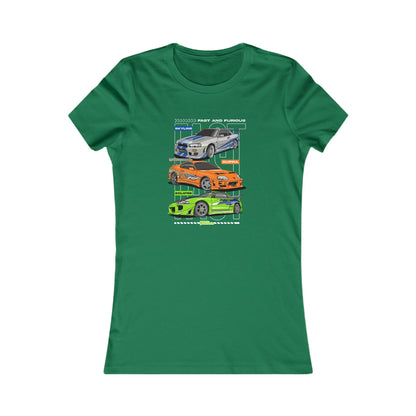 Fast & Furious Racing Enthusiast Women's Favorite Tee - Graphic Car T-shirt Design - CreativeRino